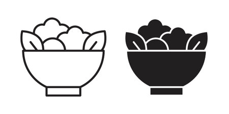 Salad icon and symbol. Vector illustration.epsのイラスト素材