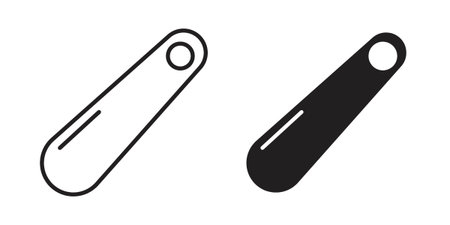 Shoehorn icon vector on trendy design. Outline vector stock illustration.のイラスト素材