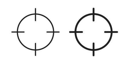 Target icon vector. EPS 10 editable vector bundleのイラスト素材