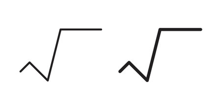 Square root icon vector. EPS 10 editable vector bundleのイラスト素材