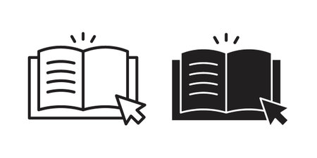 Guide icon in editable style. Vector icon graphicsのイラスト素材