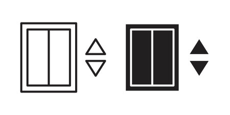 Elevator icon suitable vector symbol for graphic design, logo, web site, social media