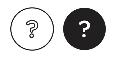 Question icon suitable vector symbol for graphic design, logo, web site, social mediaのイラスト素材