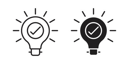 Solution icon suitable vector symbol for graphic design, logo, web site, social mediaのイラスト素材