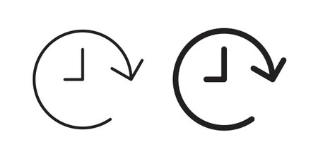 Time forward icon suitable vector symbol for graphic design, logo, web site, social media