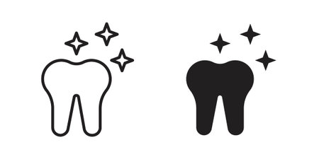 Tooth icon suitable vector symbol for graphic design, logo, web site, social mediaのイラスト素材