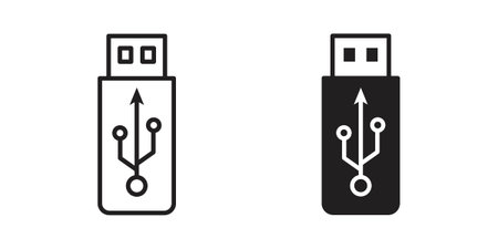 usb drive icon suitable symbol. Simple stock illustration stock