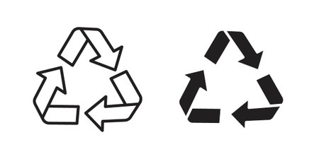 Recycle icon suitable symbol. Simple stock illustration stockのイラスト素材