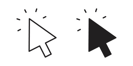 Click icon suitable symbol. Simple stock illustration stockのイラスト素材