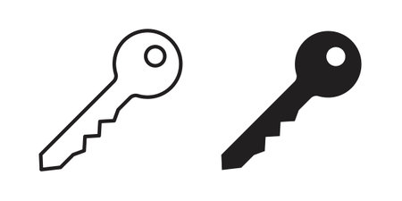 key icon suitable symbol. Simple stock illustration stockのイラスト素材