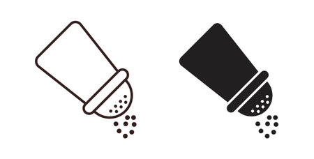 Pepper shaker icon vector Illustration logo template packのイラスト素材