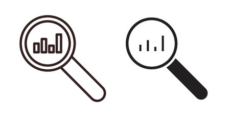 Analysis icon vector Illustration logo template packのイラスト素材