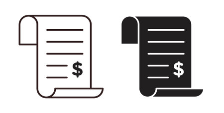 Billing icon Thin Collection. Editable Stroke. Suitable for Websitesのイラスト素材