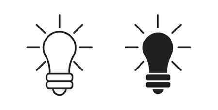 Inspiration icon Thin Collection. Editable Stroke. Suitable for Websitesのイラスト素材