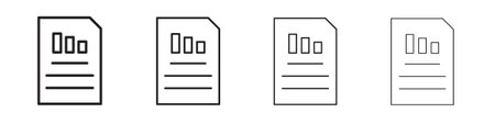 Income statement icon concept. editable vector trendy illustrations.