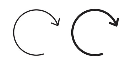 Refresh icon. Perfect for app and web interfaces, marketing, etc.