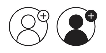 Follower icon in a simple, black and white style.