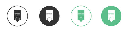 Contract coverage icon for web design, templates, infographics and more
