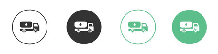Fuel truck icon for web design, templates, infographics and moreのイラスト素材