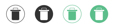 Garbage icon for web design, templates, infographics and moreのイラスト素材