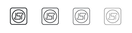 ISI mark icon Vector Pictogram for Web and App in Outline Style