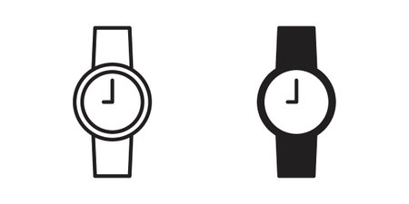 Watch icon Symbol for App and Web UI Design Vectors