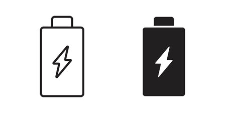 Battery life icon collection. Vector design pack