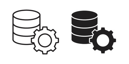 Data management icons for Graphic Design Projects and web designs