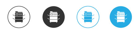 Copier icon for web or mobile app. Simple flat designs