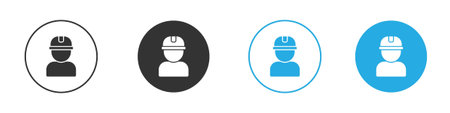 Construction risk icon for web or mobile app. Simple flat designs
