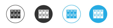 Lockers icon for web or mobile app. Simple flat designs