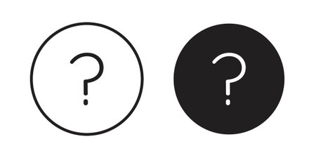 Help icon in black solid style. linear symbol.