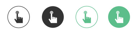 finger tap icon element for designs
