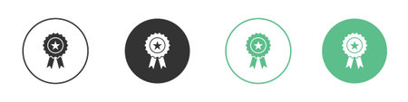 Accreditation icon element for designs