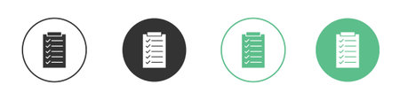 Task list icon element for designs