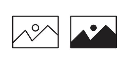 Gallery icon vector isolated on white background. Simple icon set.