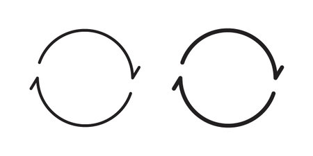 Recycling icon symbol in filled and line style. Vector icon collection