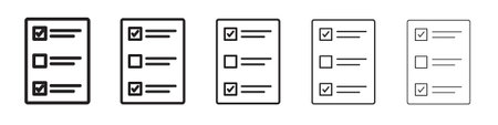 Quota icons black and white vector, icon set with editable stroke.