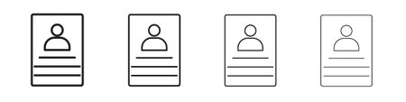 Enrollment icon line icon. linear style vector symbols collection on white background