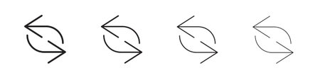 Converter icon line icon. linear style vector symbols collection on white background