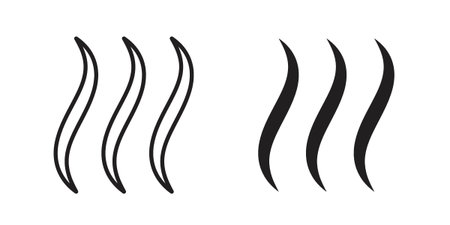 Smoke steam icon. filled flat sign for mobile concept. glyph and line symbolsのイラスト素材