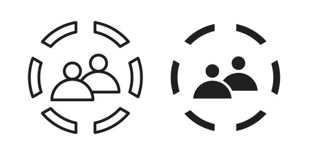 Demographics icon Symbol for App and Web UI Design Vectorsのイラスト素材