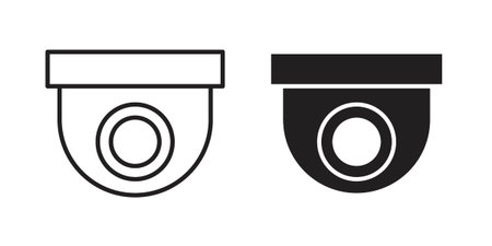 Security camera icon Symbol for App and Web UI Design Vectors
