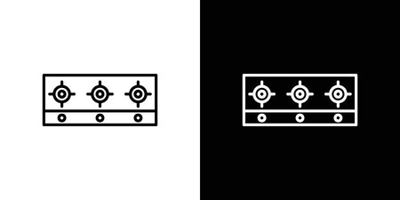 Stove icon for web or mobile apps. EPS10のイラスト素材