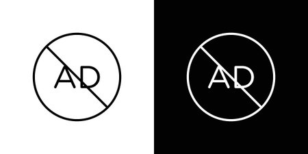 No audio description icon vector illustration. editable stroke icon.のイラスト素材