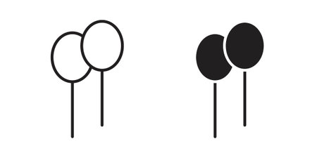 Balloon icon symbol collection for web design. Icon Element For Designのイラスト素材