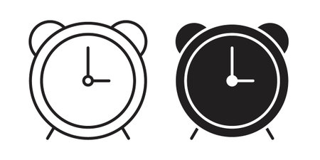 Clock icon symbol collection for web design. Icon Element For Design