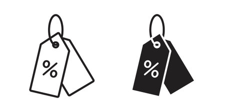 Discount tag icon symbol collection for web design. Icon Element For Designのイラスト素材