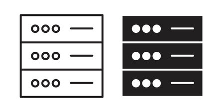 Server icon symbol collection for web design. Icon Element For Design