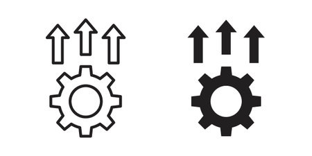 Operational excellence icon illustrations. Pack of vector icons for ui uxのイラスト素材